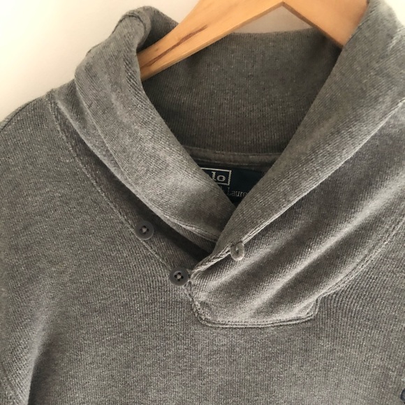 Ralph Lauren Grey Turtleneck Men Polo sweater - Picture 4 of 9